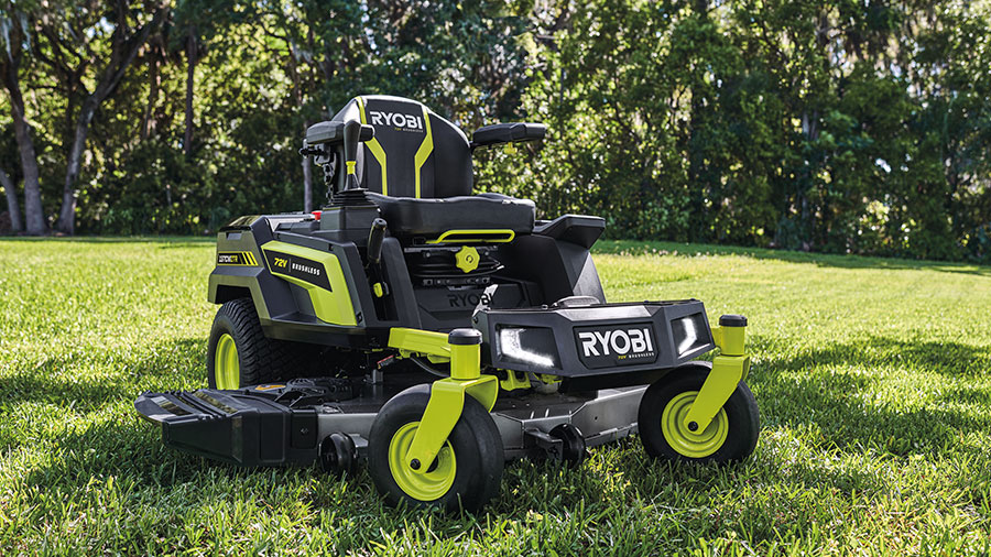 Tondeuse sur batterie Rider Zero-Turn RY72ZTRX137-310 137 cm 72 V Ryobi Tondeuse sur batterie Rider Zero-Turn RY72ZTRX137-310 137 cm 72 V Ryobi